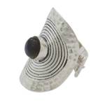 Labradorite wrap ring, 'Mughal Shield' - Fair Trade Labradorite and Sterling Silver Cocktail Ring