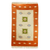 Wool area rug, 'India Sunset' - Colorful Indian Handwoven Wool Dhurrie Rug (image 2a) thumbail