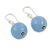 Chalcedony dangle earrings, 'Sky Allure' - Artisan Crafted Blue Chalcedony and Sterling Silver Earrings (image 2b) thumbail