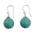 Calcite dangle earrings, 'Serene Blue' - Hand Crafted Blue-Green Calcite and Sterling Silver Earrings (image 2a) thumbail