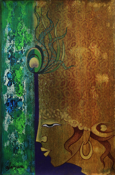 'Encarnación de Vishnu II' - India Pintura hindú de las encarnaciones de Vishnu
