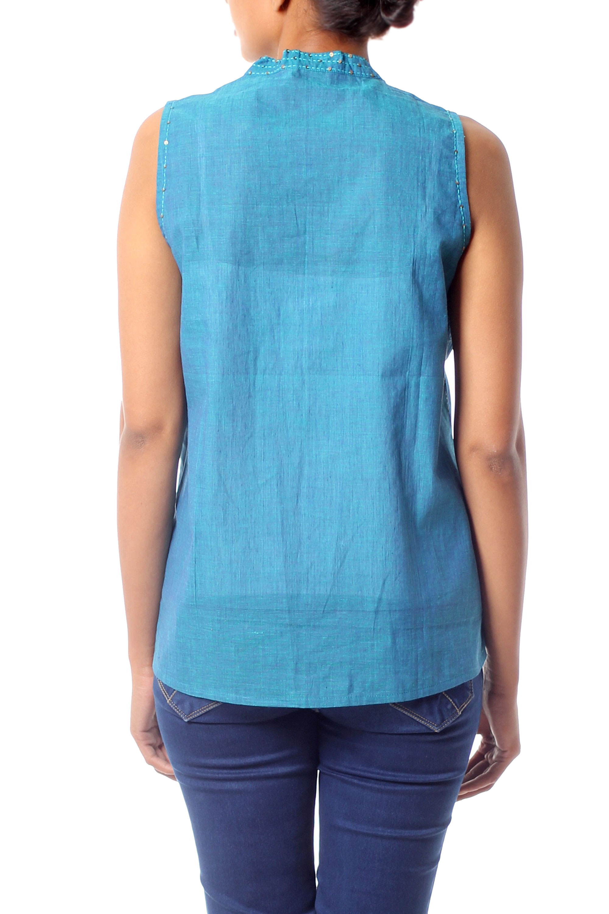 blouse turquoise