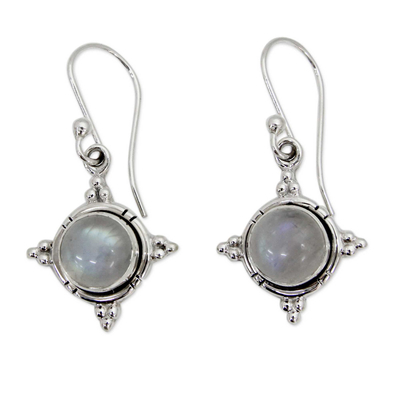 Artisan Jewelry Sterling Silver Rainbow Moonstone Earrings