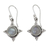 Rainbow moonstone dangle earrings, 'Endless Moonlight' - Artisan Jewelry Sterling Silver Rainbow Moonstone Earrings