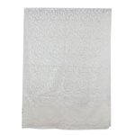 Wool shawl, 'Snowy Chrysanthemums' - White on Cream Floral Chain Stitch Embroidered Shawl