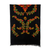 Wool shawl, 'Kaleidoscope Daffodils' - Multicolor Flowers Embroidered on Black Wool Shawl (image 2d) thumbail