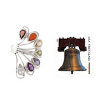 Multi-gemstone chakra ring, 'Harmonious Wisdom' - Multi-gemstone .925 Silver Ring Chakra Jewelry from India