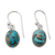Sterling silver dangle earrings, 'Sky Harmony' - Blue Composite Turquoise Indian Sterling Silver Earrings (image 2a) thumbail
