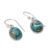 Sterling silver dangle earrings, 'Sky Harmony' - Blue Composite Turquoise Indian Sterling Silver Earrings (image 2b) thumbail