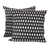 Embroidered cushion covers, 'Midnight Black' (pair) - Embroidered Stars on Black Satin Cushion Covers (Pair)