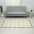 Cotton rug, 'Rainbow Road' (4x6) - Handwoven Cotton Rug in Ivory from India (4 x 6)