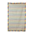 Cotton rug, 'Rainbow Road' (4x6) - Handwoven Cotton Rug in Ivory from India (4 x 6)