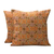 Cotton cushion covers, 'Morning Marigolds' (pair) - Chainstitch Cotton Cushion Covers in Autumn Colors (Pair) (image 2a) thumbail