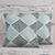 Cotton cushion covers, 'Jade Vibrations' (pair) - Ivory Cotton Cushion Covers with Green Embroidery (Pair) (image 2) thumbail