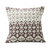 Cotton cushion covers, 'Abstract Leaves' (pair) - India Cotton Print Beige Brown Cushion Covers (Pair) (image 2b) thumbail