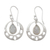 Rainbow moonstone dangle earrings, 'Simply Ravishing' - Rainbow Moonstone Jewellery Indian Sterling Silver Earrings