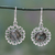Labradorite flower earrings, 'Mystic Blossom' - India Artisan Crafted Floral Theme Labradorite Earrings