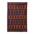 Chain stitched wool rug, 'Valley of Fire' (4x6) - Chain Stitched India Wool and Cotton Rug (4x6)