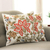 Embroidered cotton cushion covers, 'Jaipur Meadow' (pair) - Embroidered Square Cotton Cushion Covers (Pair)