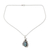 Labradorite pendant necklace, 'Quiet Allure' - India Sterling Silver Artisan Necklace with Labradorite thumbail