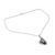 Labradorite pendant necklace, 'Quiet Allure' - India Sterling Silver Artisan Necklace with Labradorite (image 2b) thumbail