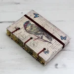 Handmade journal, 'Life's a Journey' - 60-page Journal with Artisan Crafted Handmade Paper