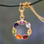 Vermeil multi-gemstone chakra necklace, 'Peace Within' - Multi-gemstone Vermeil Necklace Chakra Jewelry from India (image 2) thumbail