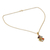 Vermeil multi-gemstone chakra necklace, 'Wellness' - Multi Gemstone Gold Vermeil Necklace Chakra Jewelry (image 2b) thumbail