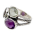 Multi-gemstone cocktail ring, 'Color Diversity' - Dramatic Silver Cocktail Ring with 10.5 Gemstone Carats (image 2b) thumbail