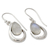 Rainbow moonstone dangle earrings, 'Sublime Symmetry' - India Handcrafted Rainbow Moonstone Earrings