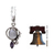 Regenbogen-Mondstein- und Amethyst-Anhänger-Halskette - Handgefertigte Amethyst-Silberhalskette mit Regenbogenmondstein