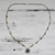 Citrine pendant necklace, 'Golden Sky Halo' - India Silver and Citrine Necklace with Composite Turquoise thumbail
