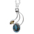 Citrin-Anhänger-Halskette, „Modern Mystique“ – Citrin-Silberhalskette mit zusammengesetztem Türkis