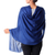 Wool shawl, 'Valley Mist in Cobalt' - Indian Deep Cobalt Blue Woven Wool Shawl for Women