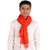 Bufanda de lana para hombre - Bufanda tejida de lana naranja-roja para hombre de la India