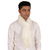 Bufanda de lana para hombre - Bufanda de lana color marfil ligera para hombre de la India