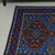 Wool chain stitch rug, 'Valley of Hope III' (3x5) - Multicolored Indian Chain Stitch Rug Crafted from Wool (3x5) (image 2b) thumbail