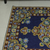 Wool chain-stitch rug, 'Season of Flowers' (3x5) - Chain Stitched Indian Rug in Blue, Burgundy and Gold (3x5) (image 2b) thumbail