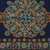 Wool chain-stitch rug, 'Season of Flowers' (3x5) - Chain Stitched Indian Rug in Blue, Burgundy and Gold (3x5) (image 2c) thumbail