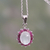 Ruby and moonstone pendant necklace, 'Love and Devotion' - Pendant Necklace with Ruby and Moonstone (image 2) thumbail
