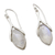 Rainbow moonstone dangle earrings, 'Wishbone' - Dangle Earrings Hand Crafted with Rainbow Moonstone