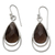 Smoky quartz dangle earrings, 'Delhi Glam' - Faceted Smoky Quartz Earrings Handmade in India (image 2a) thumbail