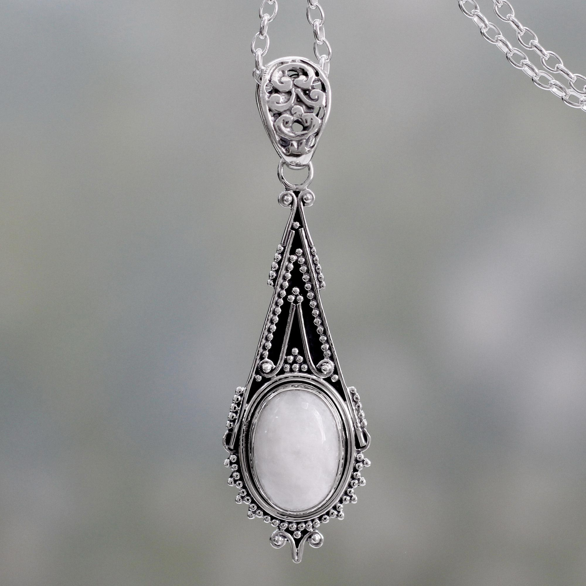 UNICEF Market | Handcrafted Moonstone Sterling Silver Necklace ...