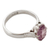 Amethyst solitaire ring, 'Solitary Allure' - Amethyst and .925 Sterling Silver Solitaire Ring (image 2b) thumbail