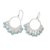 Larimar chandelier earrings, 'Playful Petals' - Handmade Larimar and Sterling Silver Chandelier Earrings (image 2b) thumbail