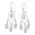Rainbow moonstone chandelier earrings, 'Luminous Dew' - Rainbow Moonstone and Sterling Silver Chandelier Earrings thumbail