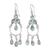 Blue topaz chandelier earrings, 'Azure Elegance' - Blue Topaz Handcrafted Sterling Silver Chandelier Earrings thumbail