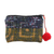 Recycled sari coin purse, 'Red Festivity' - Handcrafted Change Purse Made from Recycled Saris thumbail