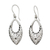 Sterling silver dangle earrings, 'Jali Blossoms' - Sterling Silver Earrings from India with Flowers and Foliage (image 2a) thumbail