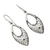 Sterling silver dangle earrings, 'Jali Blossoms' - Sterling Silver Earrings from India with Flowers and Foliage (image 2b) thumbail